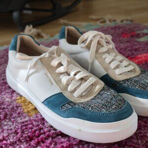 Cole Haan Teal Bouclé Sneakers-Women Size 9B